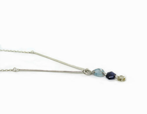 Collier fin Argent et pierres fines | EMPREINTES Paris - EMPREINTES Paris