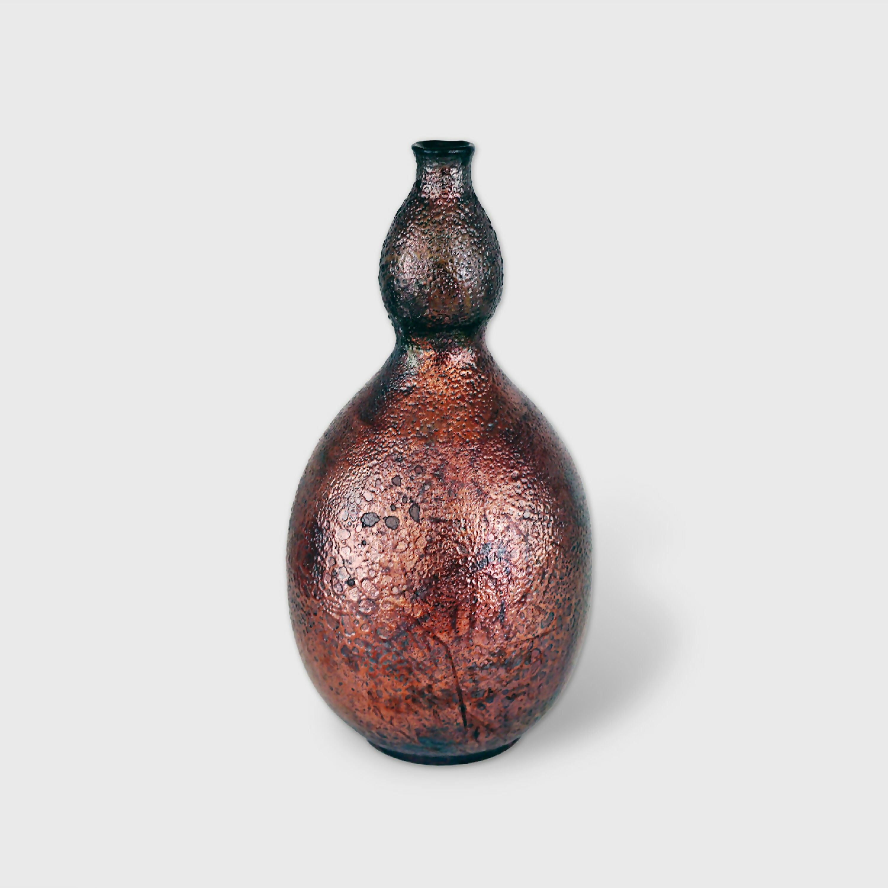 vase_raku_rouge_cuivre_en_forme_de_bourgeon_potje copie | EMPREINTES Paris