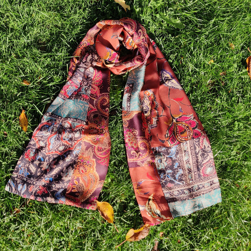 Étole soie automn leaves | EMPREINTES Paris - EMPREINTES Paris