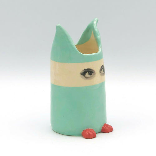 Vase Espionne jade à bandeau, petit modèle | EMPREINTES Paris - EMPREINTES Paris