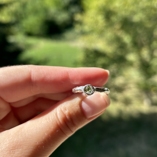 Bague péridot en argent | EMPREINTES Paris - EMPREINTES Paris