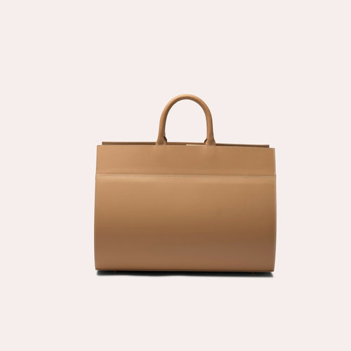 Porte bûches en cuir Camel | EMPREINTES Paris - EMPREINTES Paris