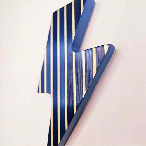 Série Mini Pop - Eclair rayures bleu marine et blanc | EMPREINTES Paris - EMPREINTES Paris