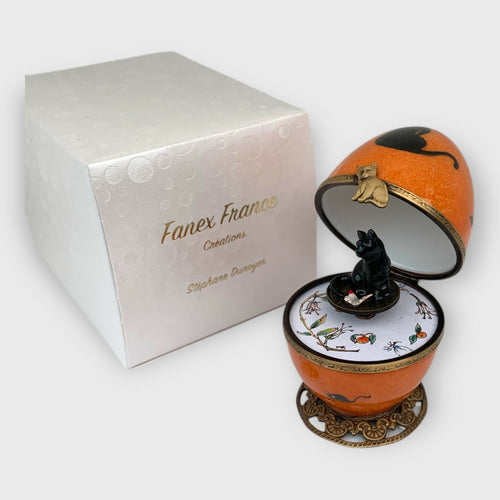 oeuf musical orange décor chat noir2 | EMPREINTES Paris - EMPREINTES Paris