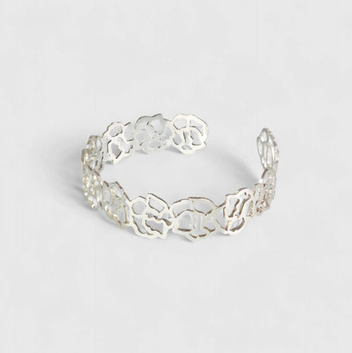 Bracelet argent ajouré floral Boutons de roses | EMPREINTES Paris - EMPREINTES Paris