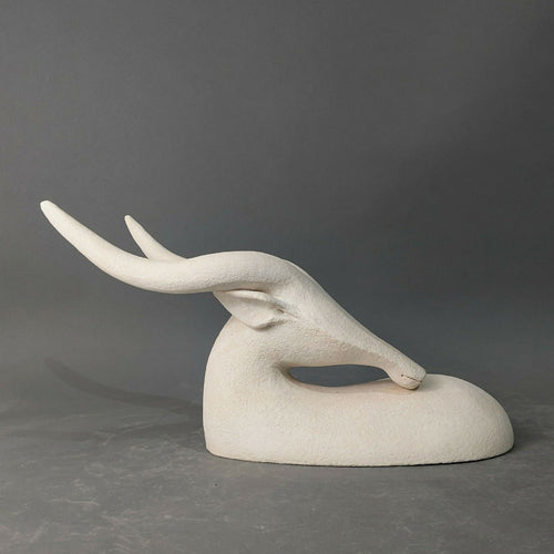 Sculpture Murale Gazelle Blanche | EMPREINTES Paris - EMPREINTES Paris