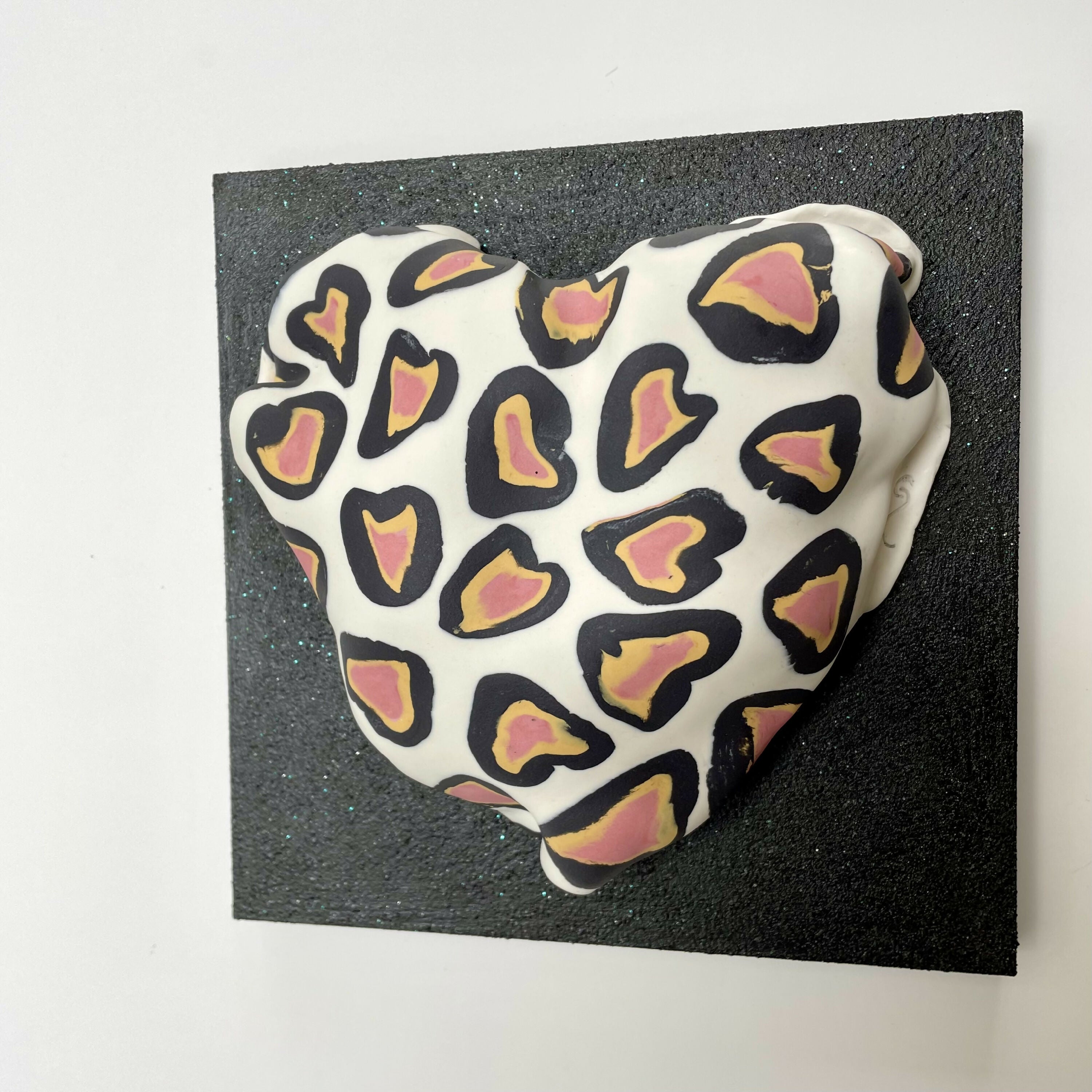 Bas relief tableau collection Cœur porcelaine Nériage 5 | EMPREINTES Paris