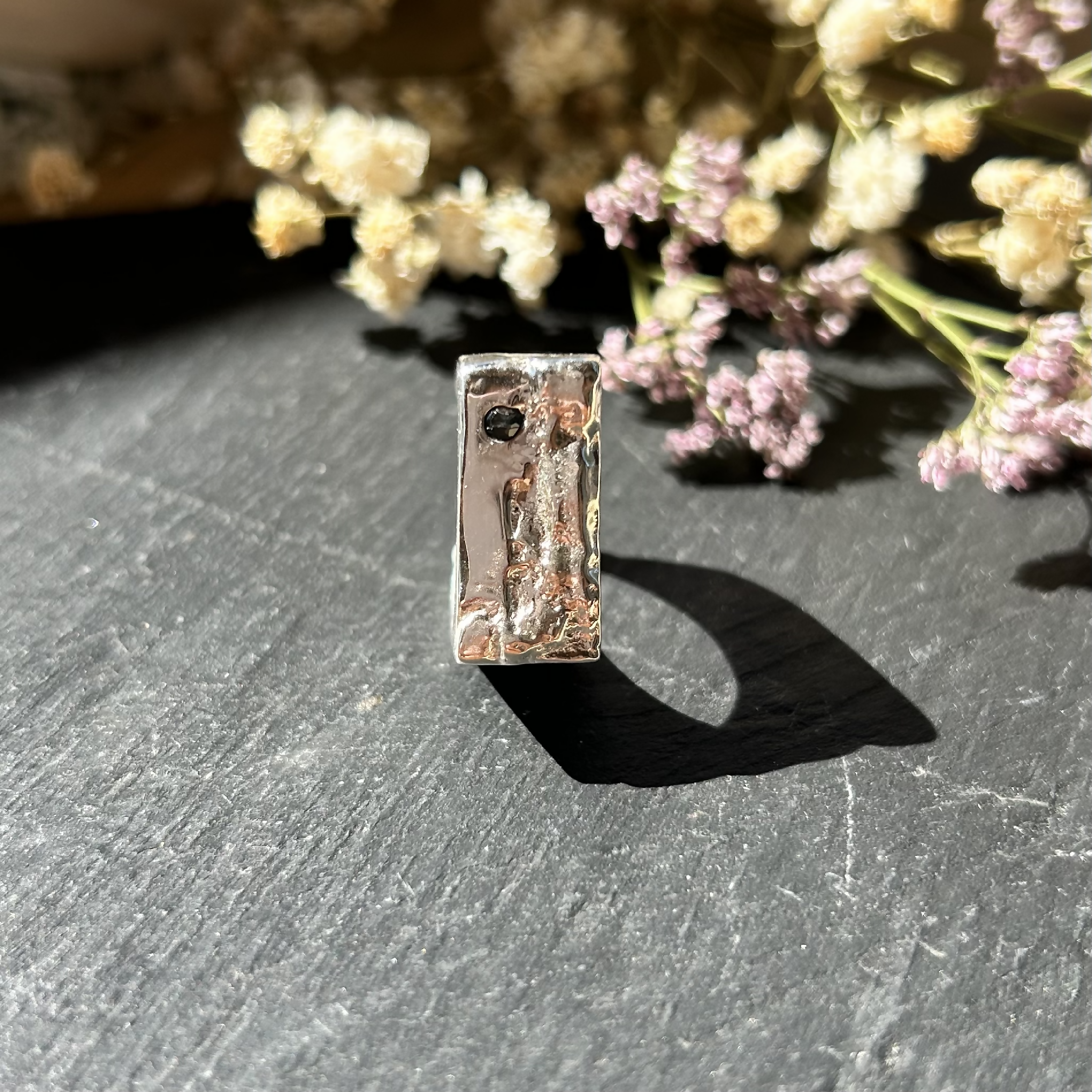 Chevalière texturée en argent | EMPREINTES Paris