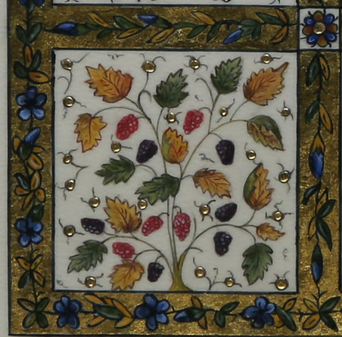 Enluminure Carré de fleurs | EMPREINTES Paris - EMPREINTES Paris