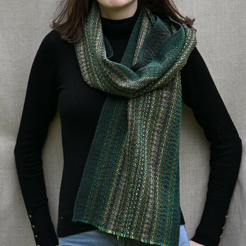 echarpe_vert_fonce_creation_tissages_francois_vieillard copie | EMPREINTES Paris - EMPREINTES Paris