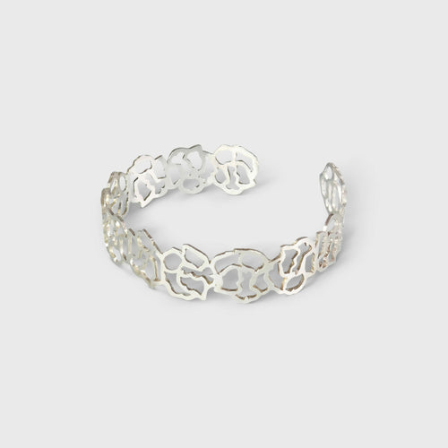 Bracelet argent ajouré floral Boutons de roses | EMPREINTES Paris - EMPREINTES Paris