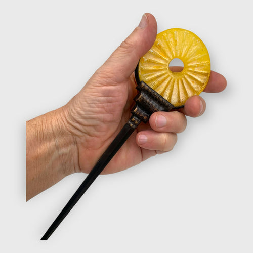 ouvre-lettres jaune, cadeau collection decoration jaune, cadeau homme, cristal made in France, Stephane Dunoyer creations, piece unique | EMPREINTES Paris - EMPREINTES Paris