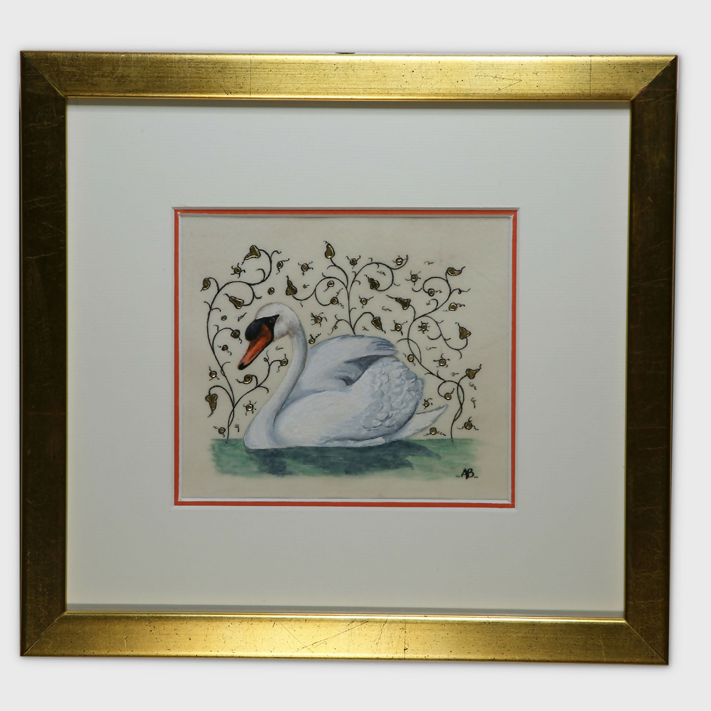 Enluminure le cygne | EMPREINTES Paris