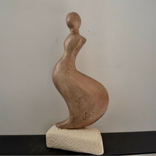 Figurine 5 en pierre calcaire de l'île de Ré, patiné bronze cuivré | EMPREINTES Paris - EMPREINTES Paris