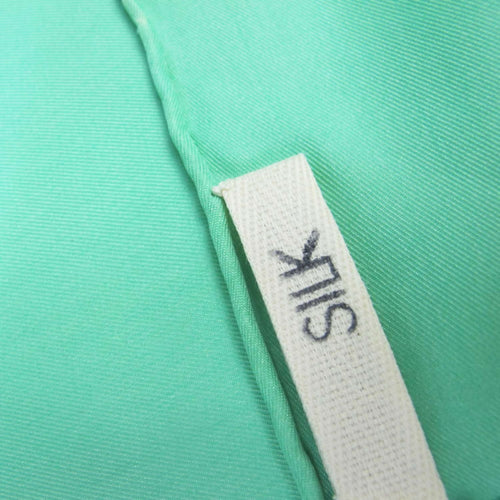 Carré 90 uni twill de soie vert menthol | EMPREINTES Paris - EMPREINTES Paris