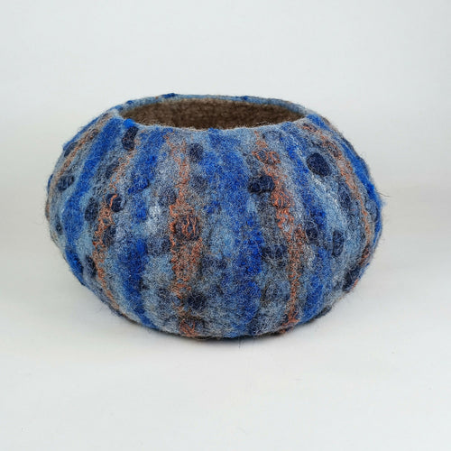 vide_poche_oursin_bleu_et_cuivre_en_feutre_de_laine_atelier_lanzetta copie | EMPREINTES Paris - EMPREINTES Paris