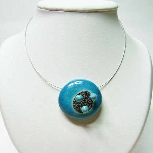 Collier Miro bleu | EMPREINTES Paris - EMPREINTES Paris