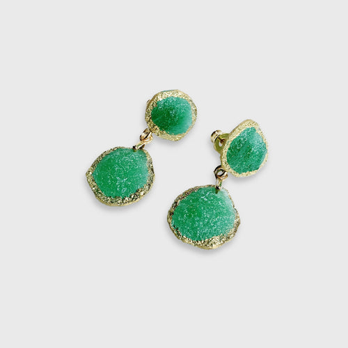 boucles_doreilles_sable_emeraude_pendantes_emeraude_mari_et_femme1 copie | EMPREINTES Paris - EMPREINTES Paris