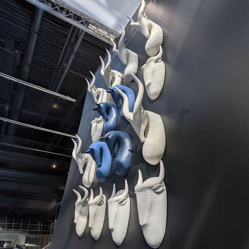 Sculpture Murale Gazelle Blanche | EMPREINTES Paris - EMPREINTES Paris