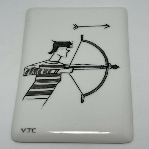 Carte du zodiaque en Porcelaine Sagittaire | EMPREINTES Paris - EMPREINTES Paris