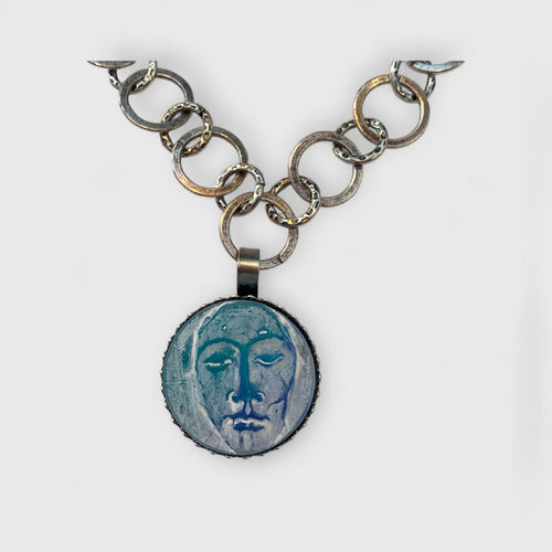 Collier visage bleu | EMPREINTES Paris - EMPREINTES Paris