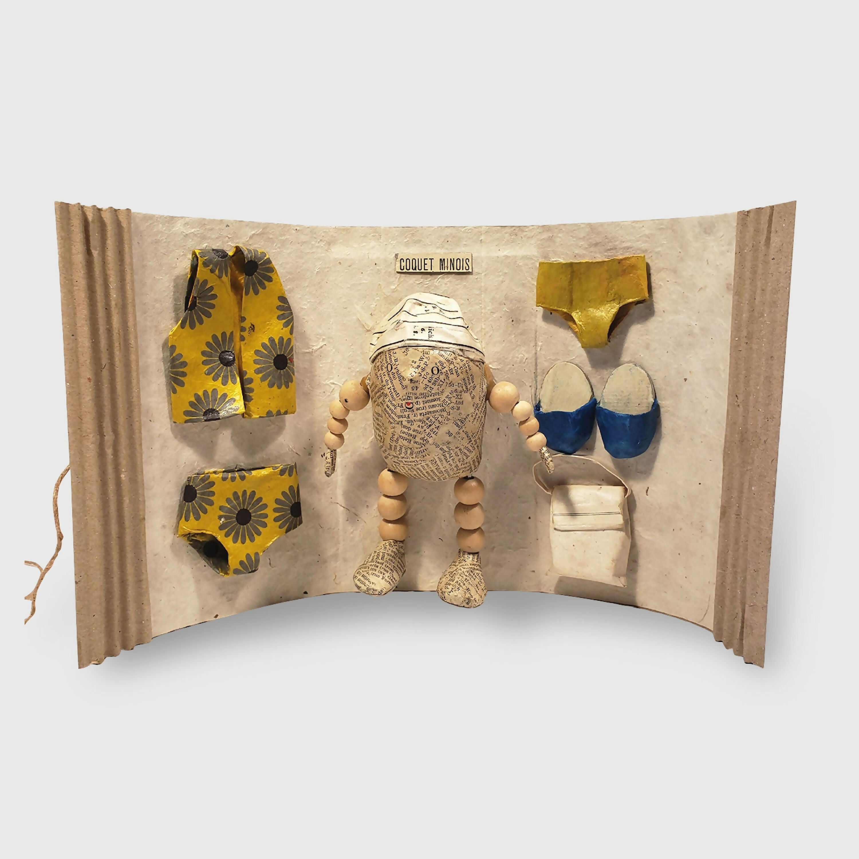 Sculpture papier Coquet minois | EMPREINTES Paris