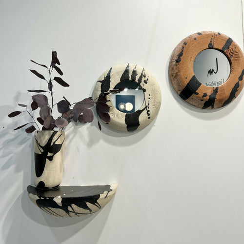 Miroir Terracotta , email calligraphique - Taille L | EMPREINTES Paris - EMPREINTES Paris