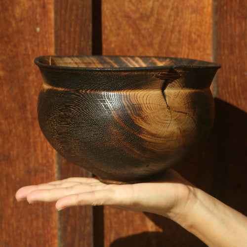 Pot en chêne brulé II - Collection bois vert | EMPREINTES Paris - EMPREINTES Paris