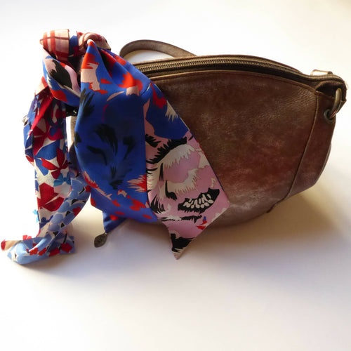 Bandeau soie blue pink | EMPREINTES Paris - EMPREINTES Paris