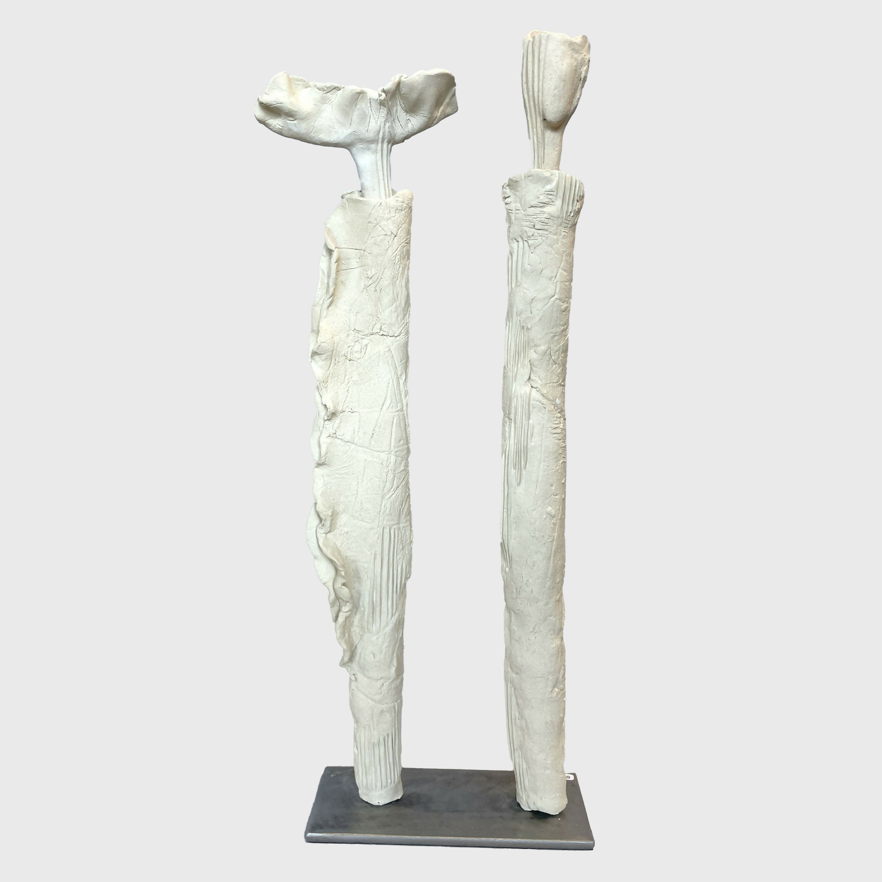 Sculpture Reflets Silencieux céramique grès blanc | EMPREINTES Paris