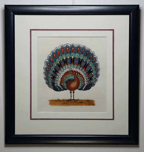 Enluminure Le paon bleu | EMPREINTES Paris - EMPREINTES Paris