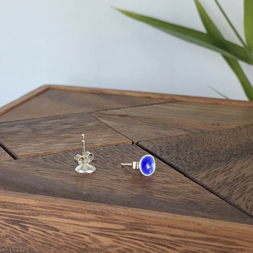 puces_doreilles_en_argent_fin_emaille_bleu_electrique_artyssia copie | EMPREINTES Paris - EMPREINTES Paris