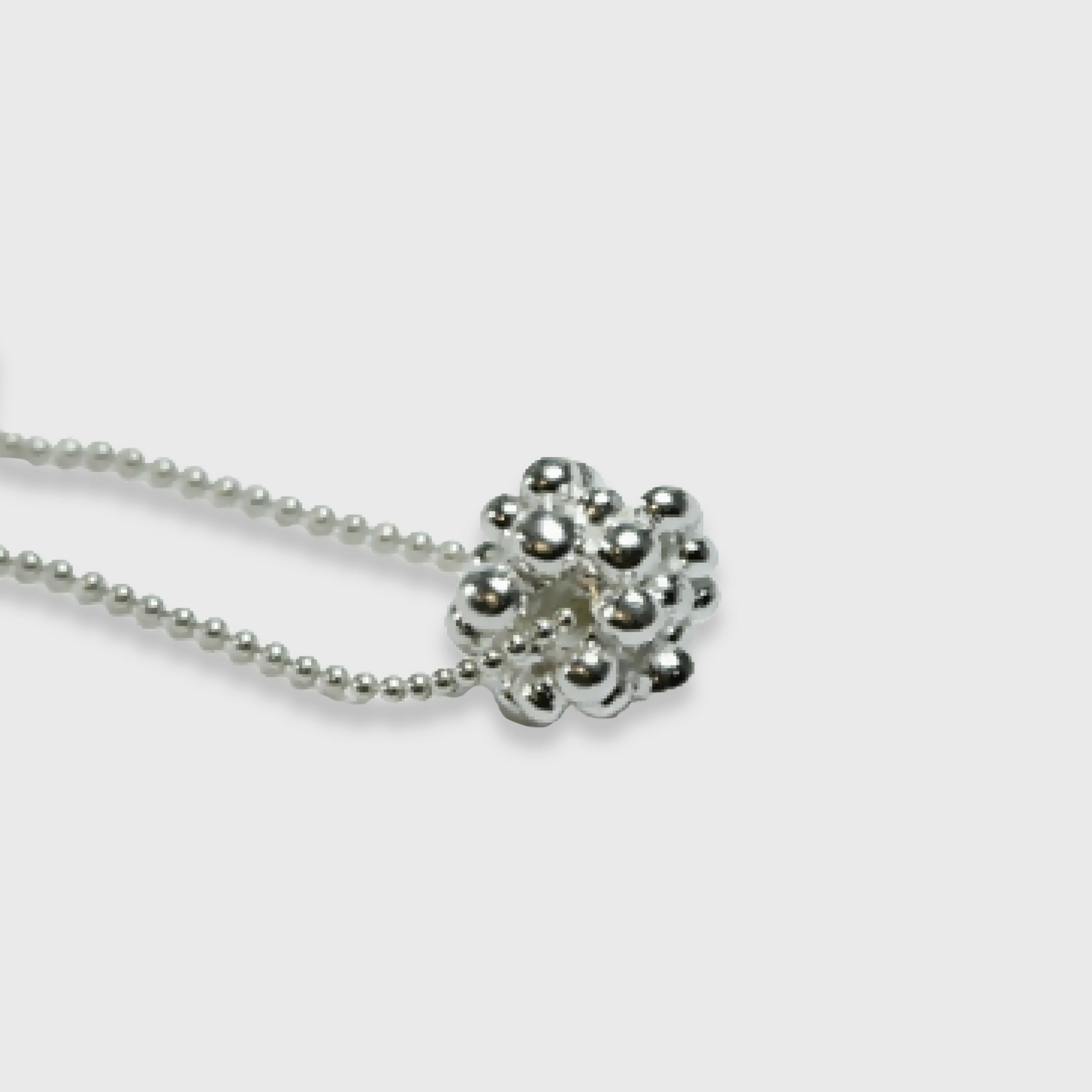 Collier en argent massif, pendentif bulle de taille moyenne | EMPREINTES Paris