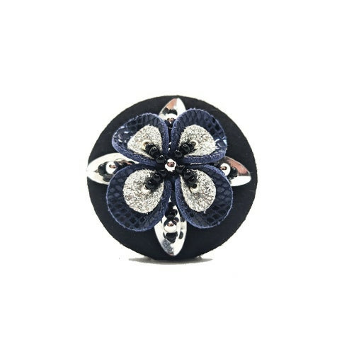 Broche aimantée Tréfle Bleu | EMPREINTES Paris - EMPREINTES Paris