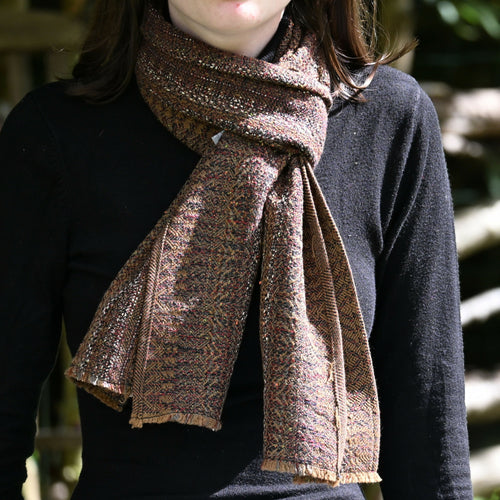echarpe_brun_terre_creation_tissages_francois_vieillard copie | EMPREINTES Paris - EMPREINTES Paris