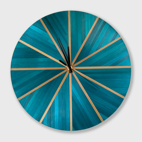 horloge_murale_ronde_avec_marqueterie_de_paille_verte_bleutee_et_dore_jerome_ebenisterie copie | EMPREINTES Paris - EMPREINTES Paris