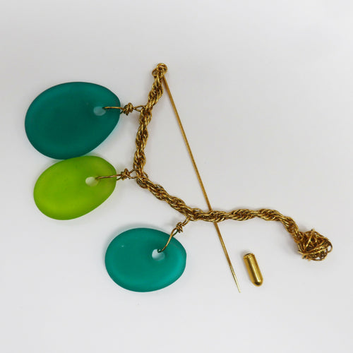 Broche GALET VERT E1015 | EMPREINTES Paris - EMPREINTES Paris