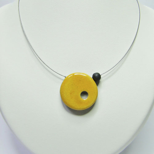 Collier Solo pointé jaune | EMPREINTES Paris - EMPREINTES Paris