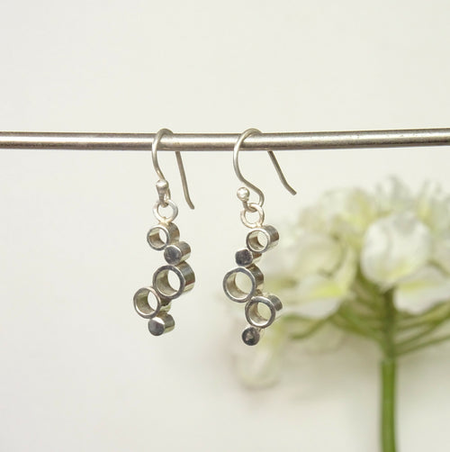 Boucles d'oreille argent ajourées Cinq bulles | EMPREINTES Paris - EMPREINTES Paris