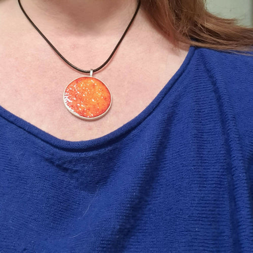 Pendentif coucher soleil en céramique fait main | EMPREINTES Paris - EMPREINTES Paris