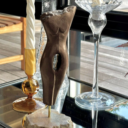 Figurine 1 en pierre calcaire de l'île de Ré, patiné bronze | EMPREINTES Paris - EMPREINTES Paris