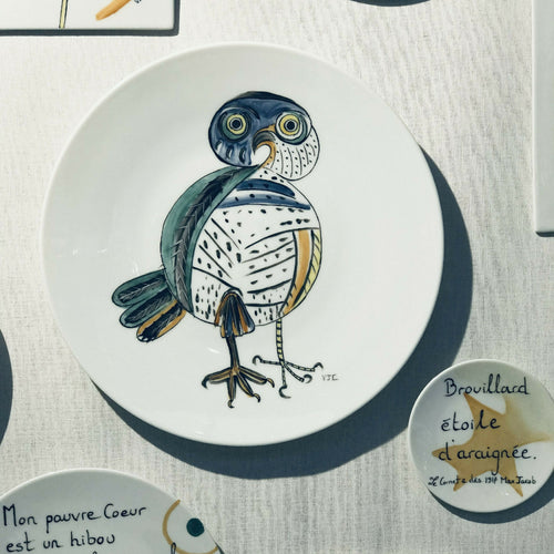 Assiette murale HIBOU | EMPREINTES Paris - EMPREINTES Paris