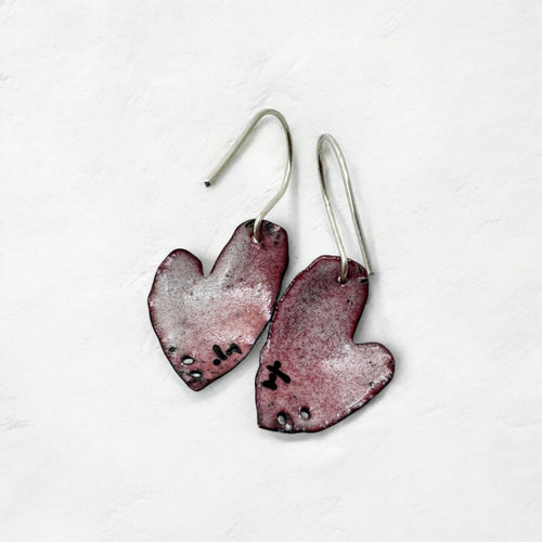 boucles_doreilles_coeurs_corbeaux_emaux_emoi copie | EMPREINTES Paris - EMPREINTES Paris