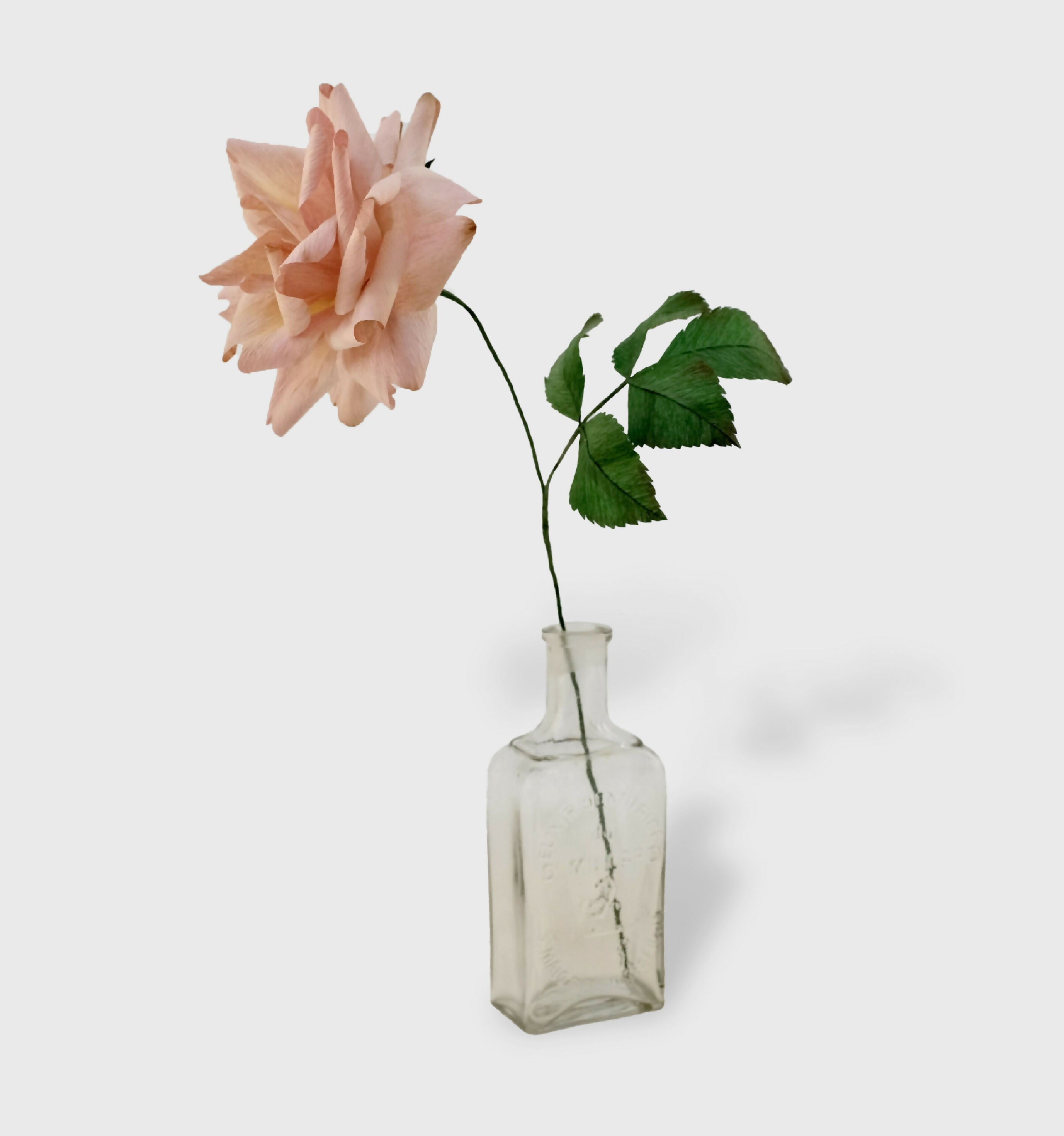 Rose en papier (couleur vieux rose) | EMPREINTES Paris