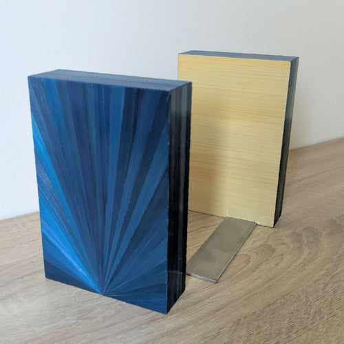 duo_de_serre_livres_avec_marqueterie_de_paille_bleue_jerome_ebenisterie | EMPREINTES Paris - EMPREINTES Paris