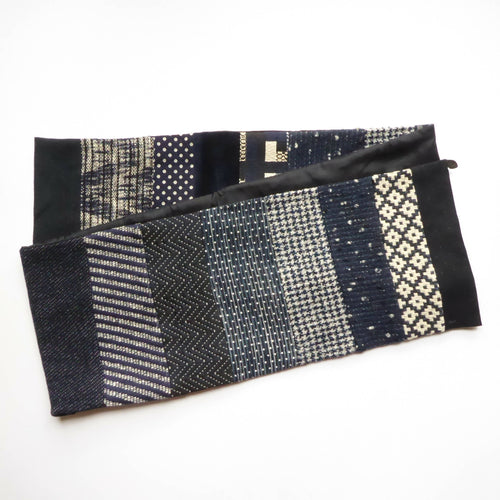 Écharpe hivernale homme- marine blanc | EMPREINTES Paris - EMPREINTES Paris