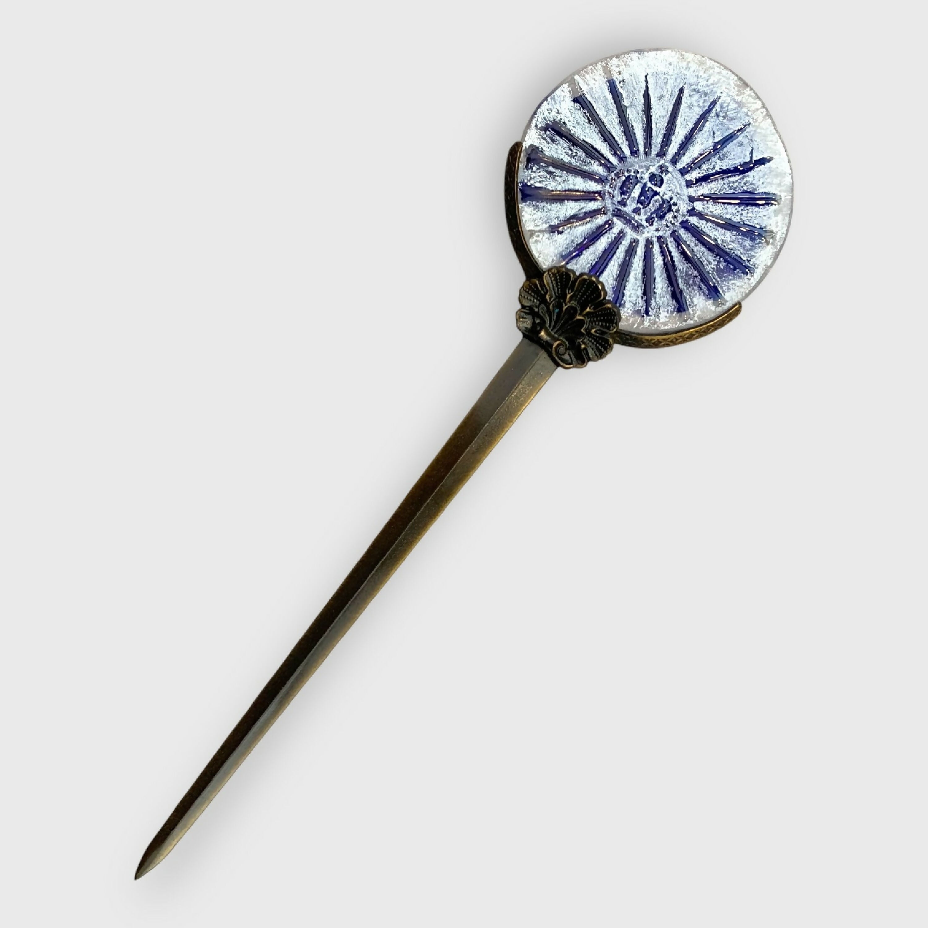 couronne, royal, bleu, ouvre-lettres, cadeaux hommes, accessoires de bureaux, coupe papier, collection, scuptures, musée, antique | EMPREINTES Paris