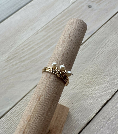 Bague 1,2,3 en or jaune | EMPREINTES Paris - EMPREINTES Paris