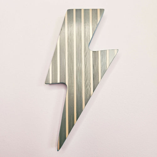 Série Mini Pop - Eclair rayures vert sauge et blanc | EMPREINTES Paris - EMPREINTES Paris