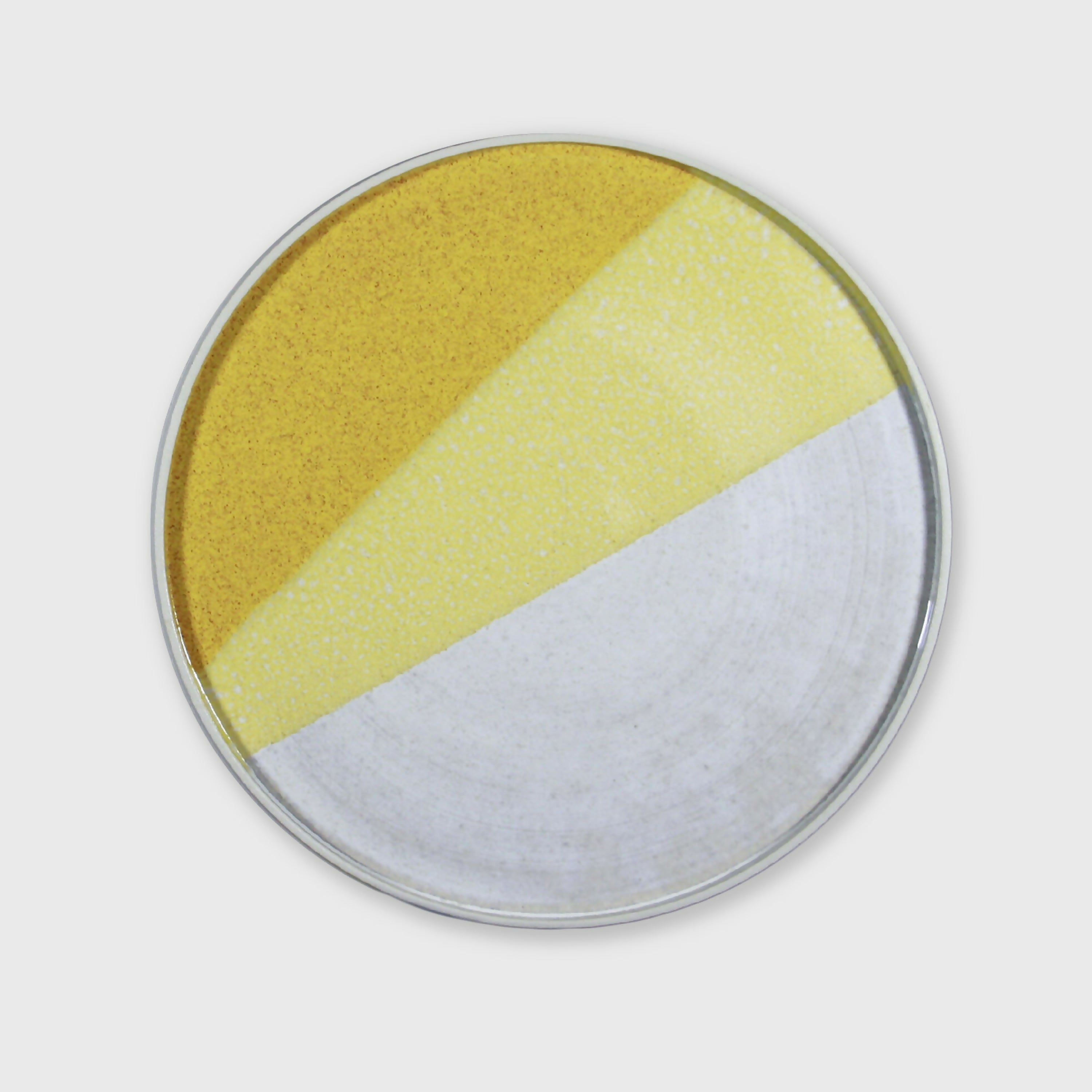 assiette_a_dejeuner_solaire_jaune_graphiste_en_terre copie | EMPREINTES Paris